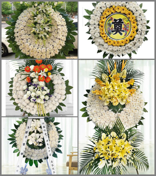 湖北黄冈市黄梅县孔垄镇周碾村花圈速递